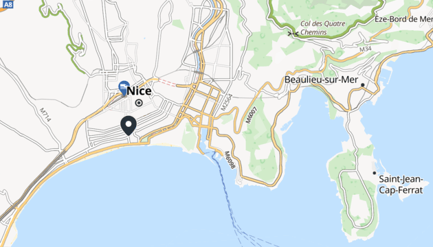 map agence nice